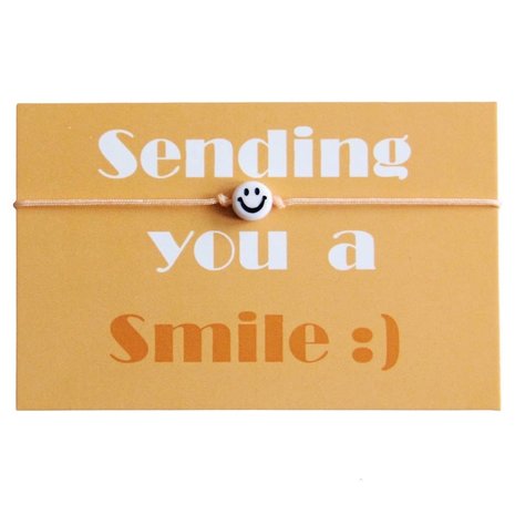 Armband Ik stuur je een glimlach Armband Ik stuur je een glimlach