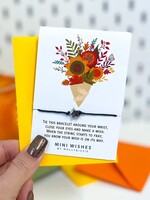 Autumn Flowers Mini Wish Bracelet