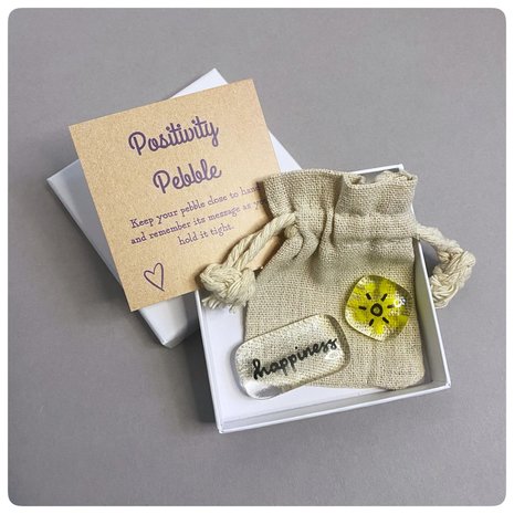 Geluk Positiviteit Pebble set