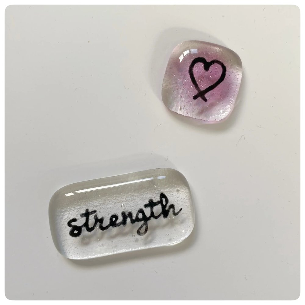 Strength Positivity Pebble set Strength Positivity Pebble set