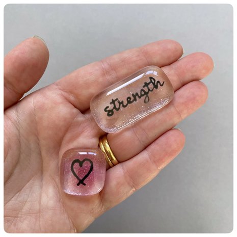 Strength Positivity Pebble set Strength Positivity Pebble set