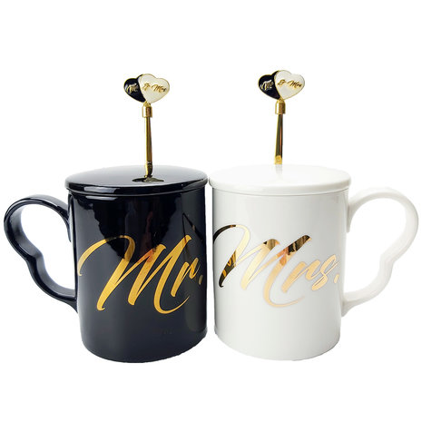 Mr and Mrs Coffee mugs