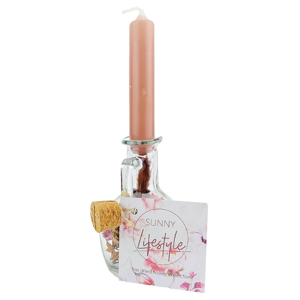 Fles gedroogde bloemen  Poeder Blush (bruin/roze) Fles gedroogde bloemen  Poeder Blush (bruin/roze)