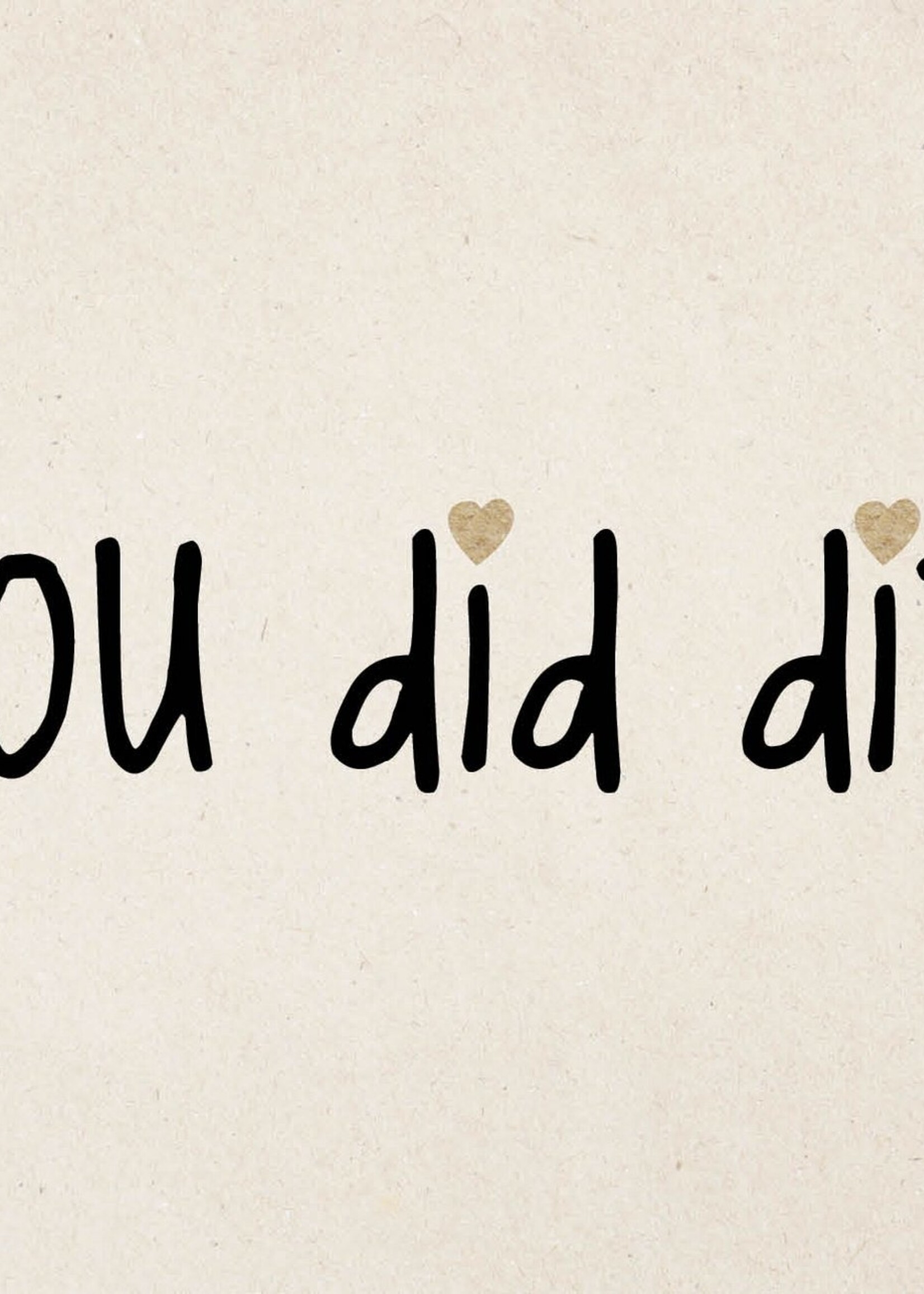 You did dit