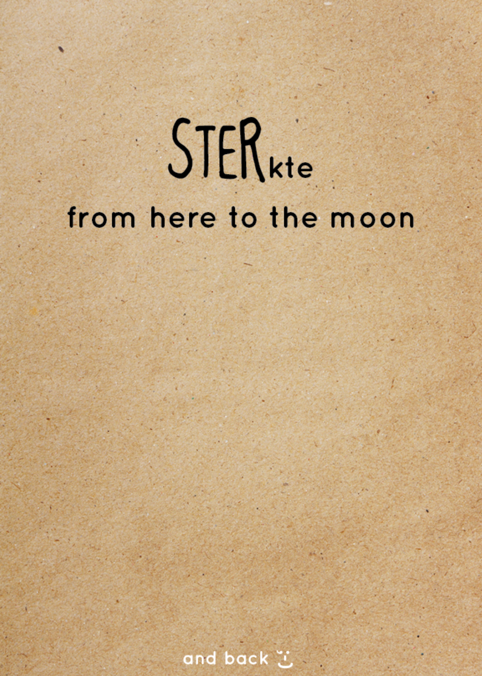 Good Luck from here to the stars and back