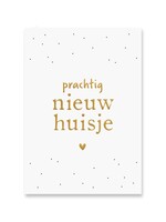Kaart Nieuw Huisje | Goudfolie