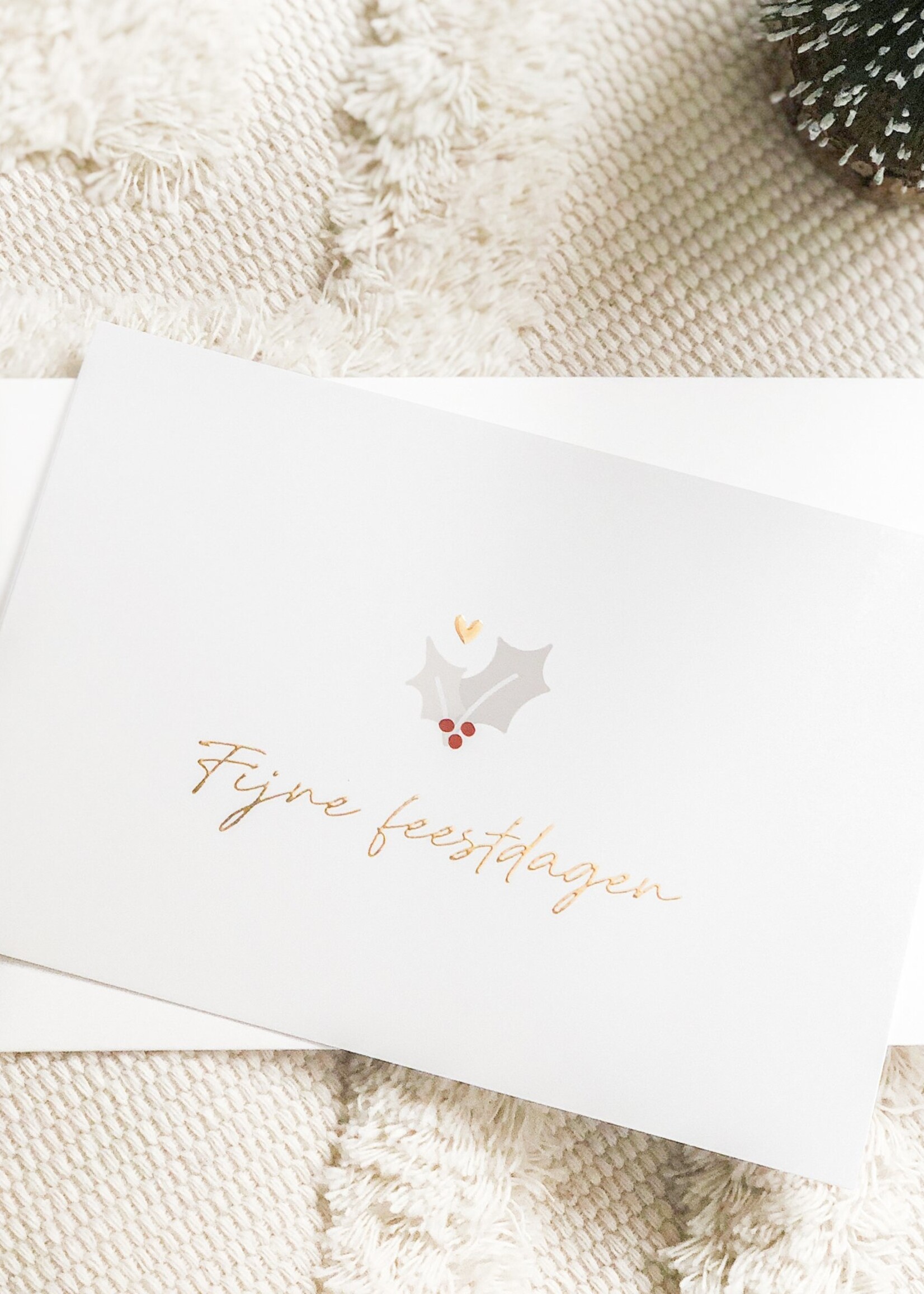 Card Happy Holidays | gold foil
