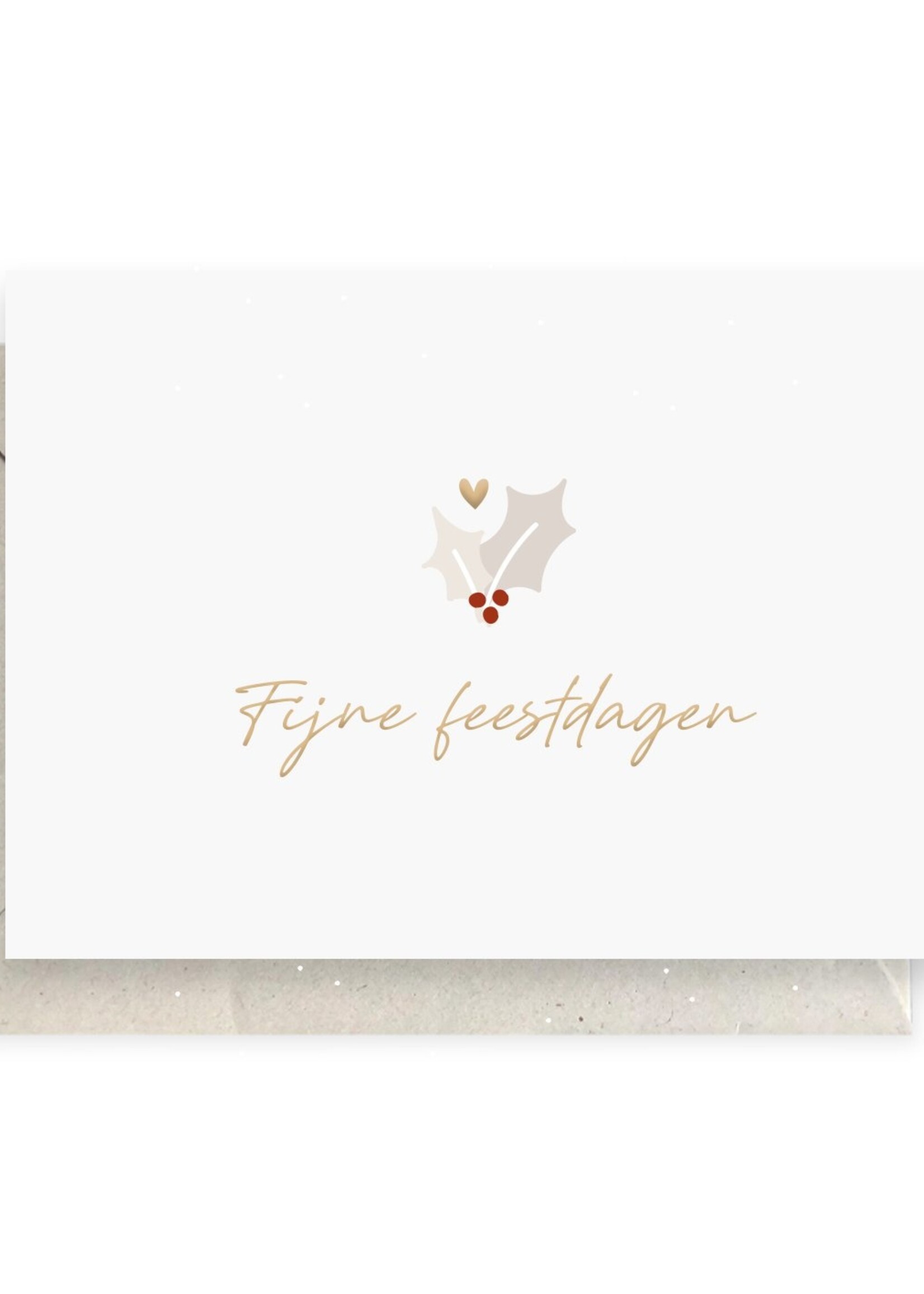 Card Happy Holidays | gold foil