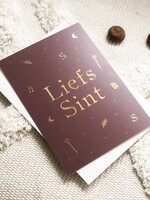 Kaart Liefs Sint | Goudfolie