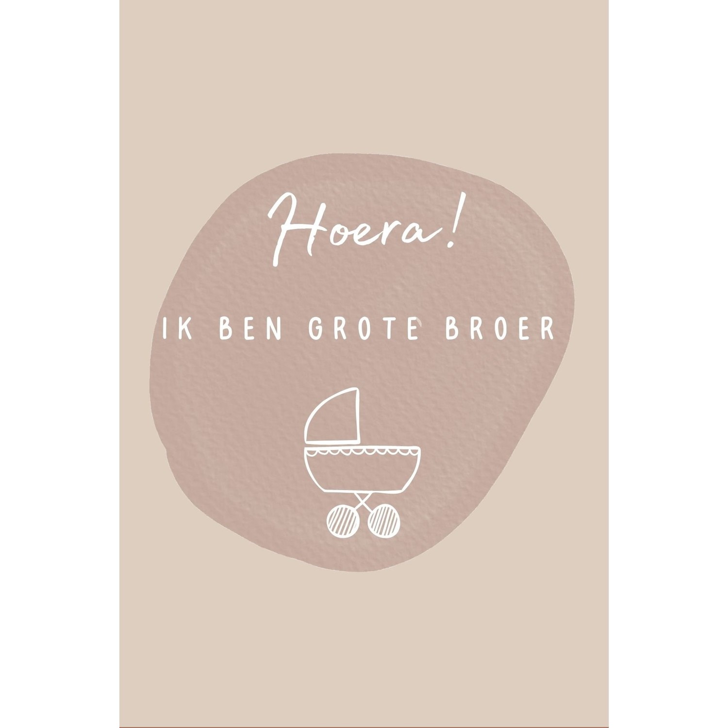 Kaart hoera grote broer Kdooh Kdooh