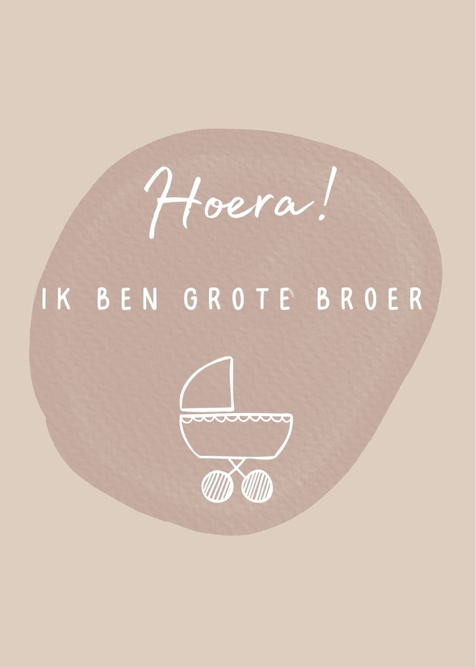 Kaart hoera grote broer