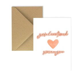 Kaart Gefeliciteerd zwanger