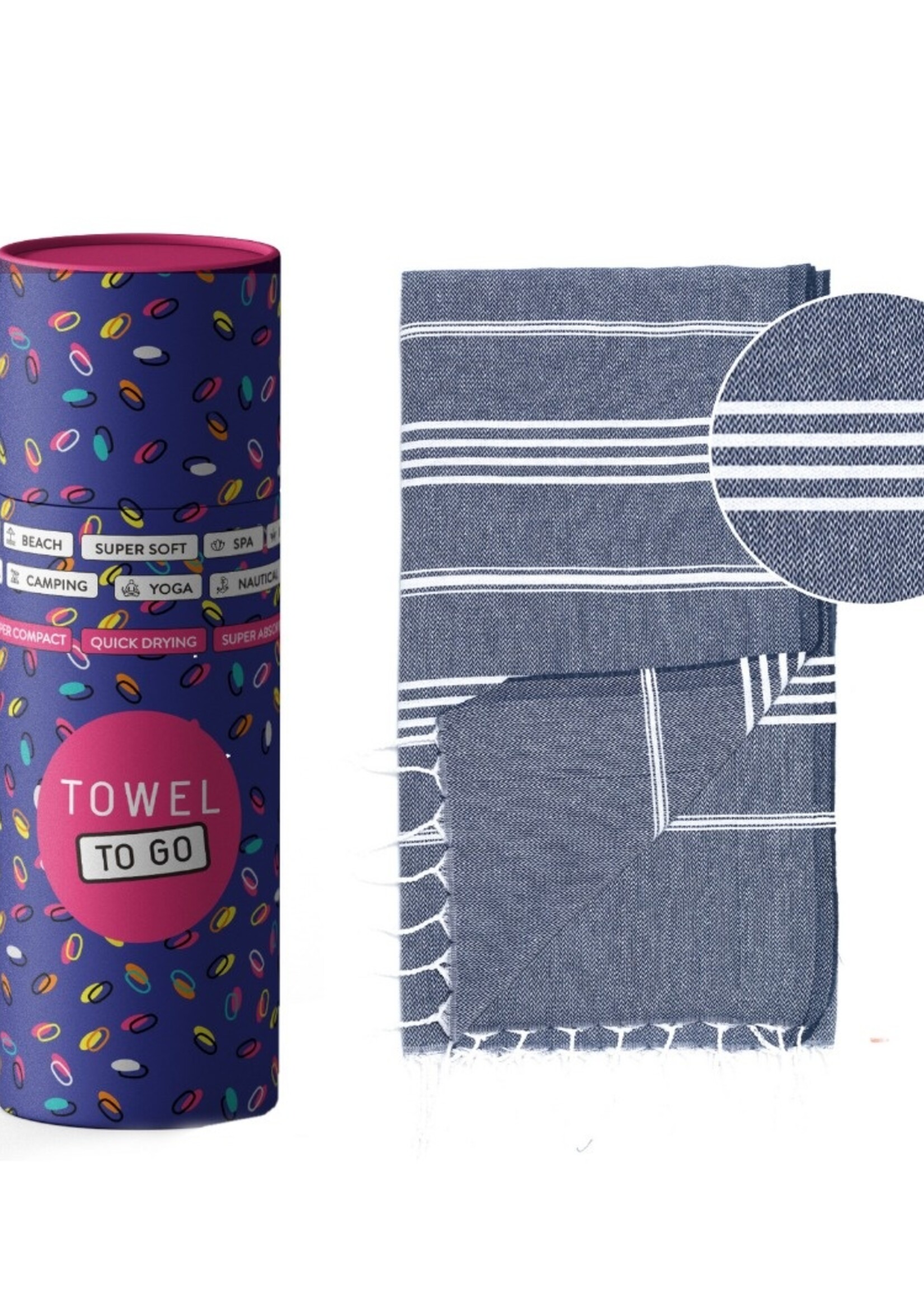 Towel to go - Dark blue