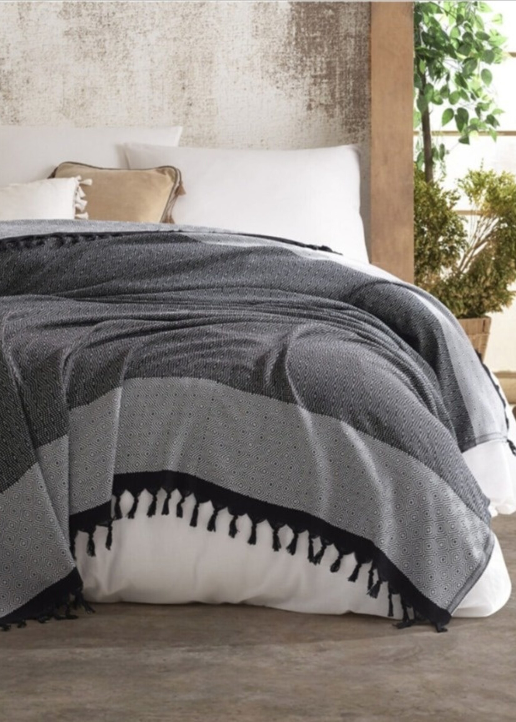 Tuval zwart-witte deken