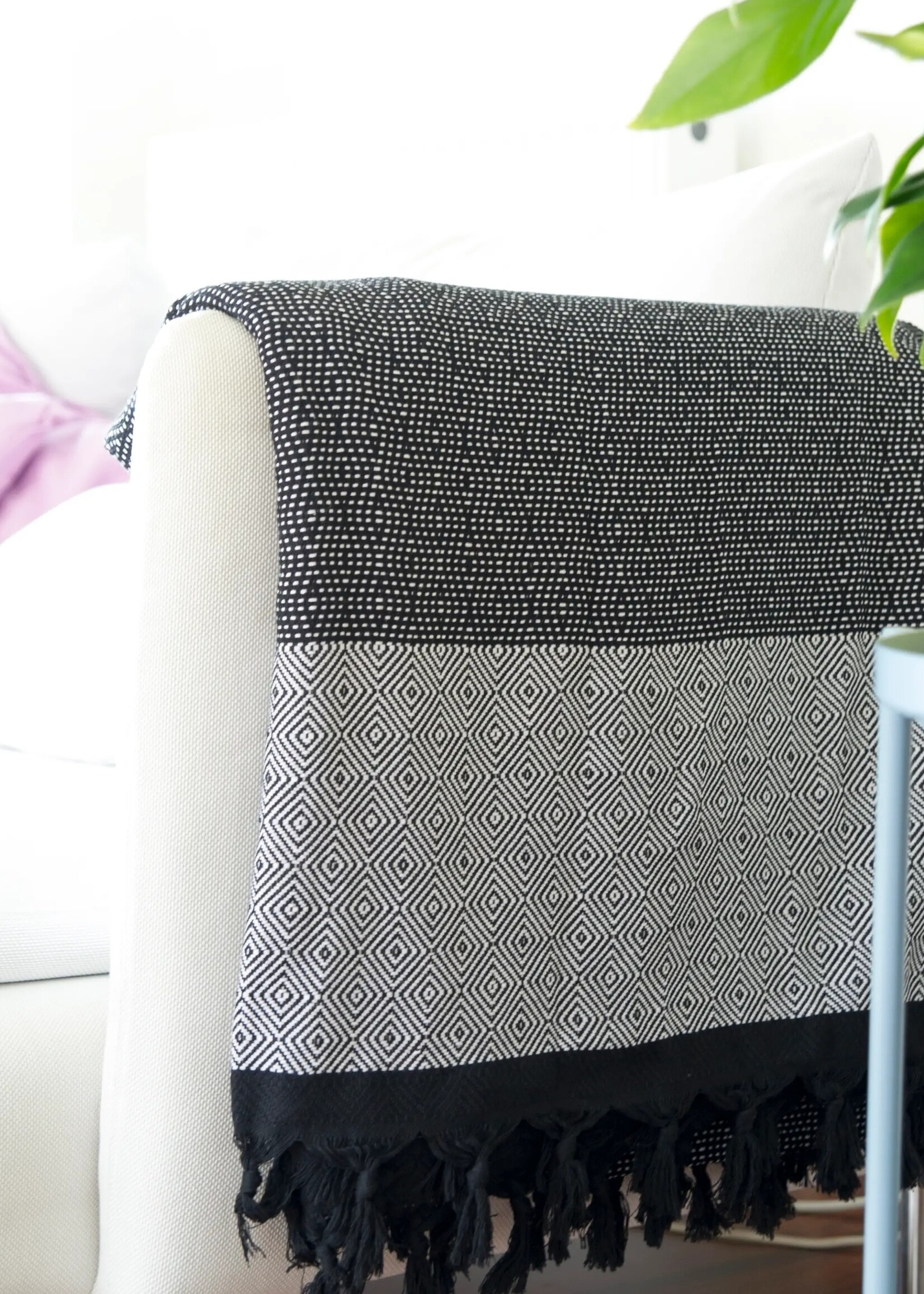 Tuval zwart-witte deken