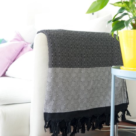 Tuval black and white blanket Tuval black and white blanket