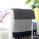 Madeathand Tuval black and white blanket Madeathand Tuval black and white blanket