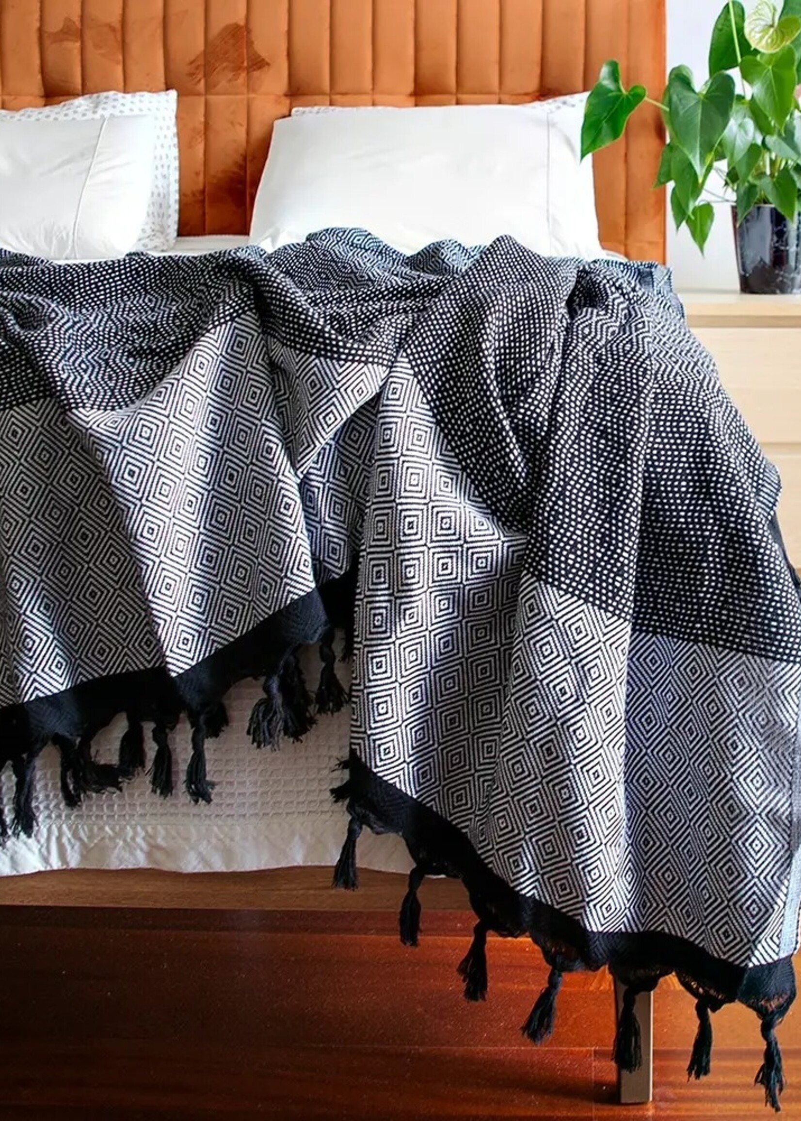 Tuval zwart-witte deken