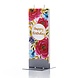Flatyz EU Flat handmade candle - Happy birthday with floral print Flatyz EU Flat handmade candle - Happy birthday with floral print
