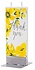 Flat handmade candle - Thank you yellow floral print Flat handmade candle - Thank you yellow floral print