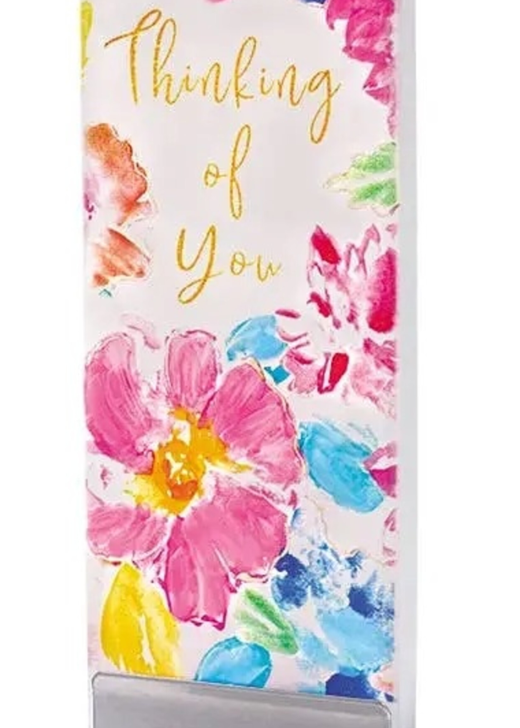 Flat handmade candle- Thinking of You floral print