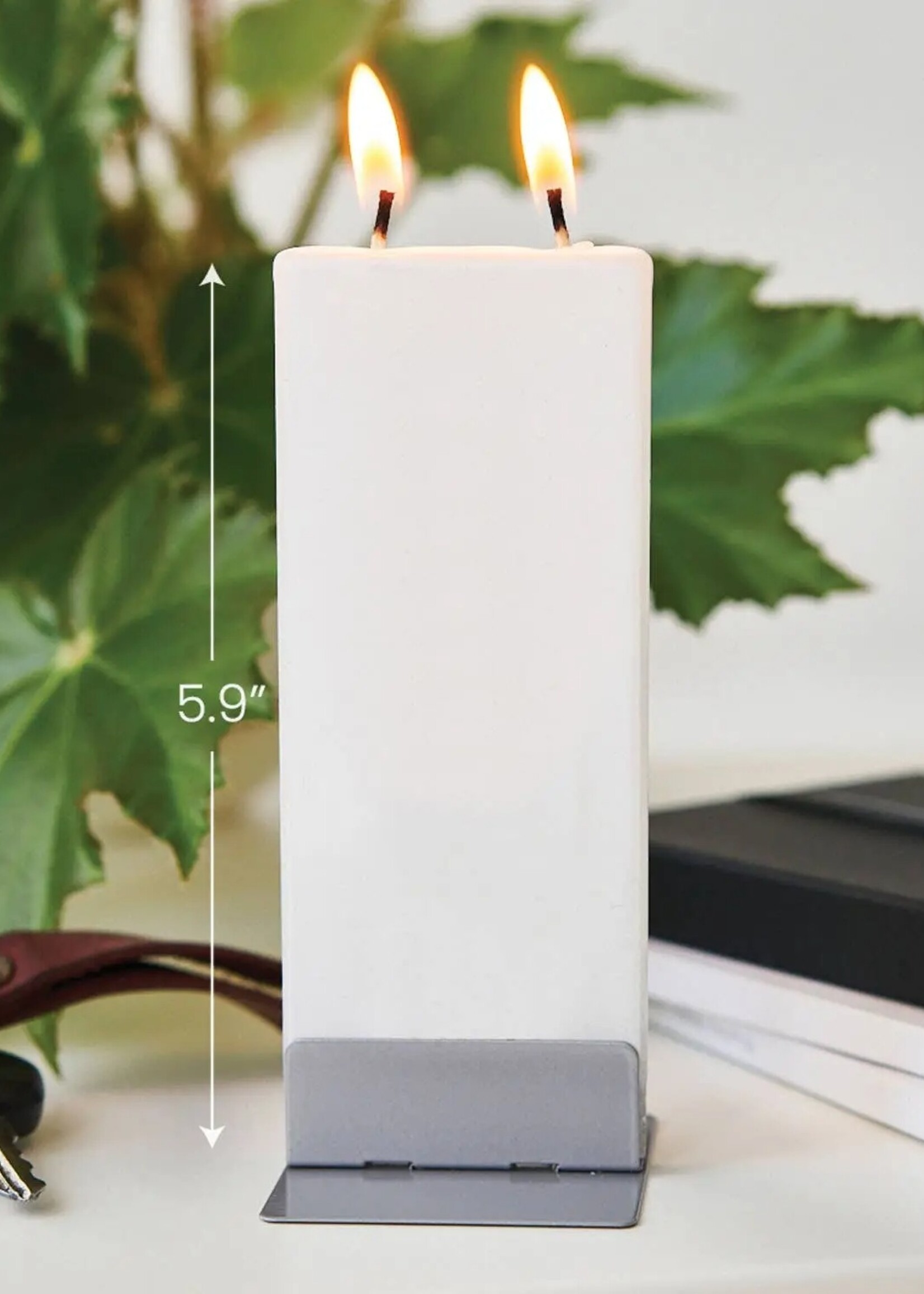 Flat handmade candle- Thinking of You floral print