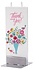 Flat handmade candle - Thank you Flat handmade candle - Thank you
