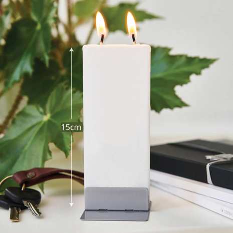 Platte handgemaakte kaars - Bedankt Platte handgemaakte kaars - Bedankt