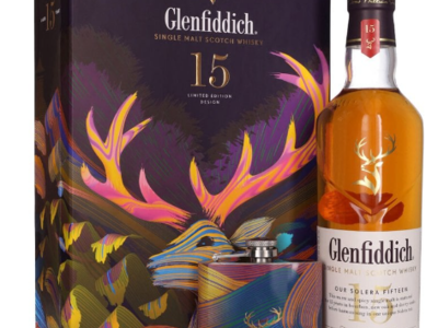 Glenfiddich 15 years Giftpack + Flask 70 cl. Santtu Mustonen