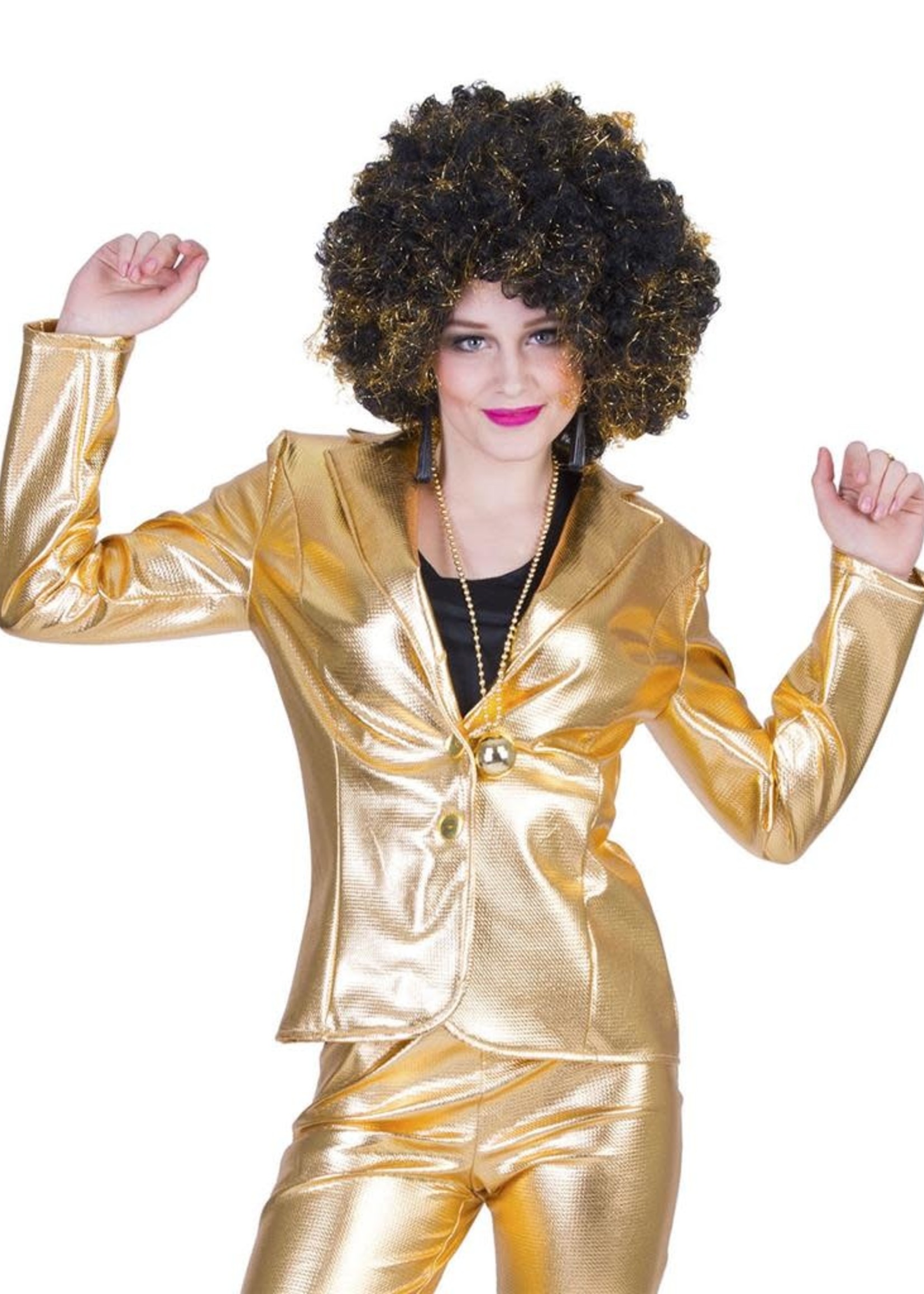 Funny Fashion Disco Fever Jacket Goud Dames