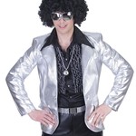 Bazaar Ple4 Disco Fever Jacket Zilver Heren