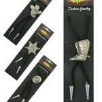 Bazaar Ple4 Bolo Tie Cowboy 4 Assorti