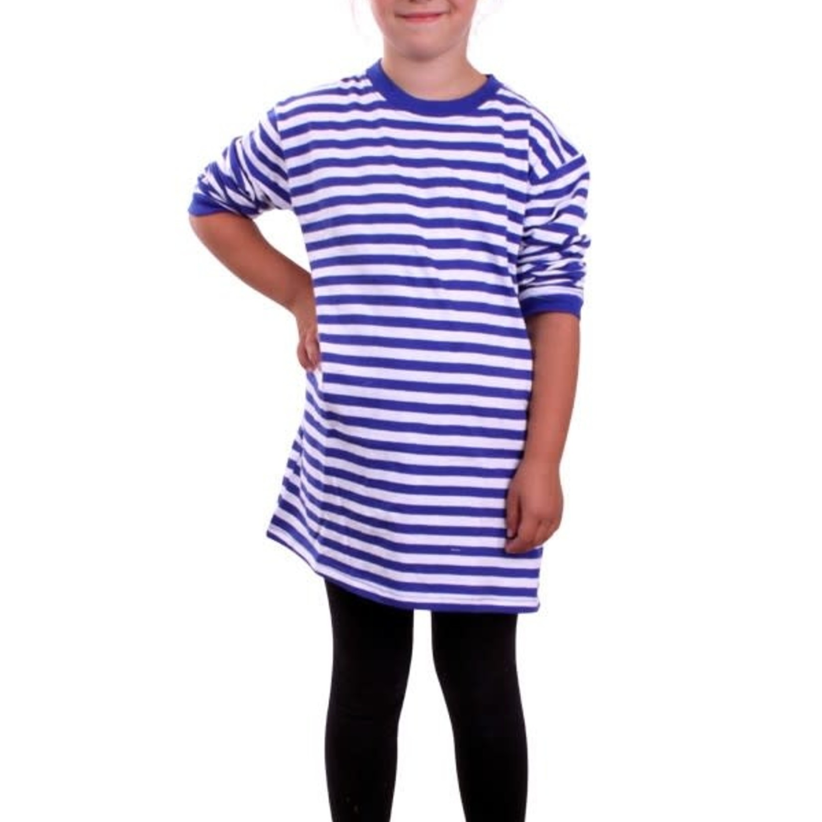 Bazaar Ple4 Dorustrui Blauw/Wit Lange Mouw Unisex Kinderen