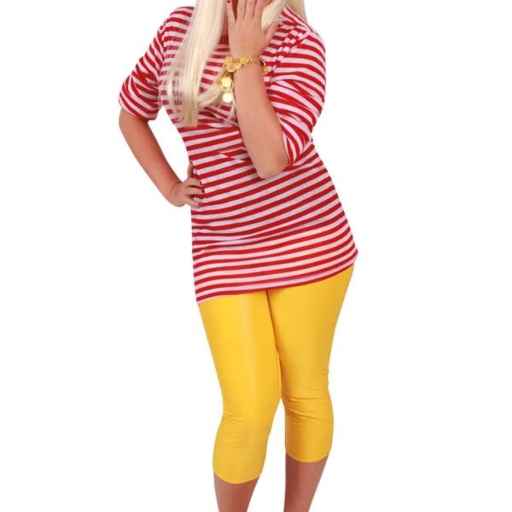 Bazaar Ple4 Dorustrui Rood/Wit Luxe Lange Mouw Unisex