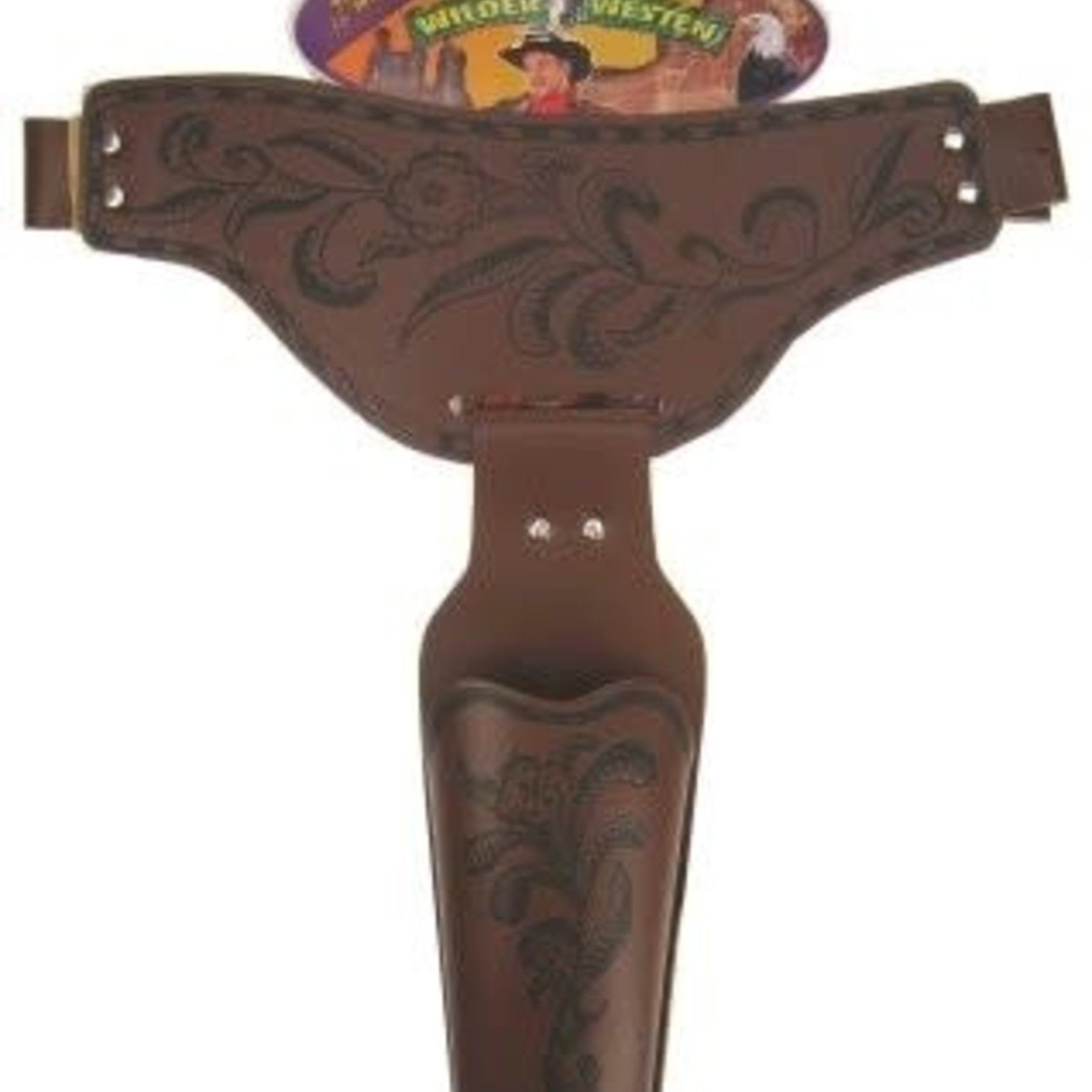 Bazaar Ple4 Holster Wild West Enkel Bruin 115 cm voor Volwassenen