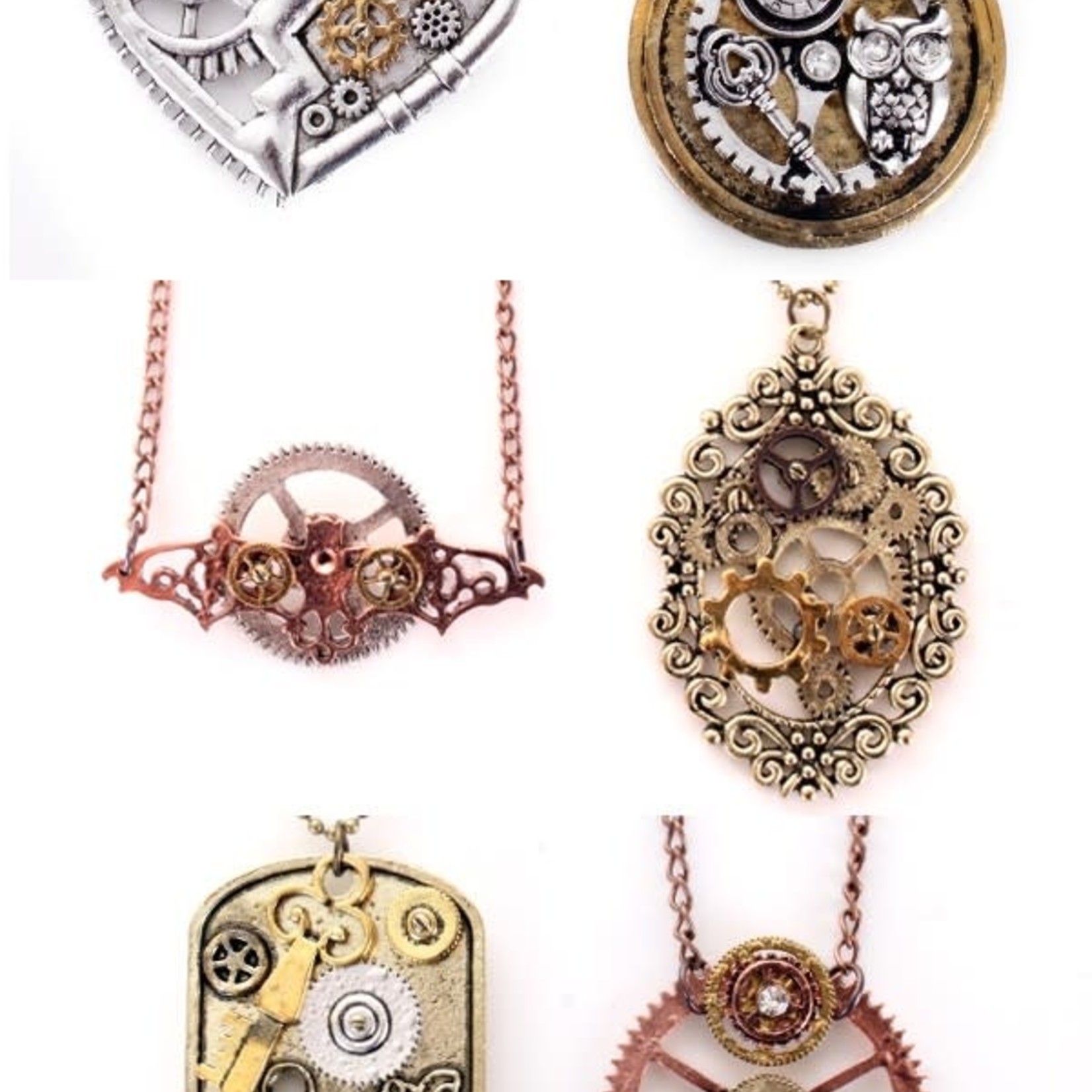 Bazaar Ple4 Ketting Steampunk 6 Assorti