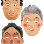 Bazaar Ple4 Masker Oma Plastic Assorti (Sarah)