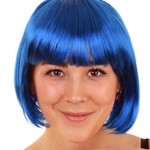 Bazaar Ple4 Pruik Sensation Bobline Blauw