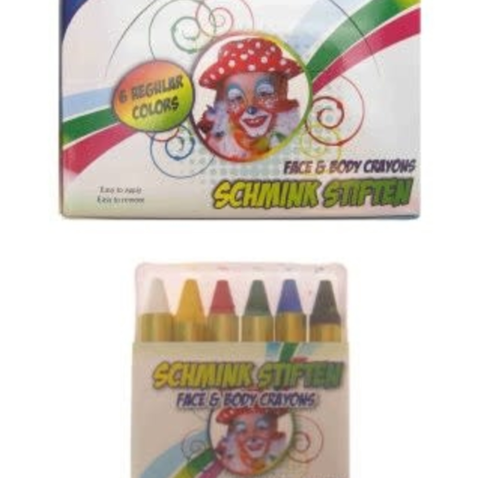 Bazaar Ple4 PXP professional colours schminkstiften 6x8 gram reguliere kleuren in doos