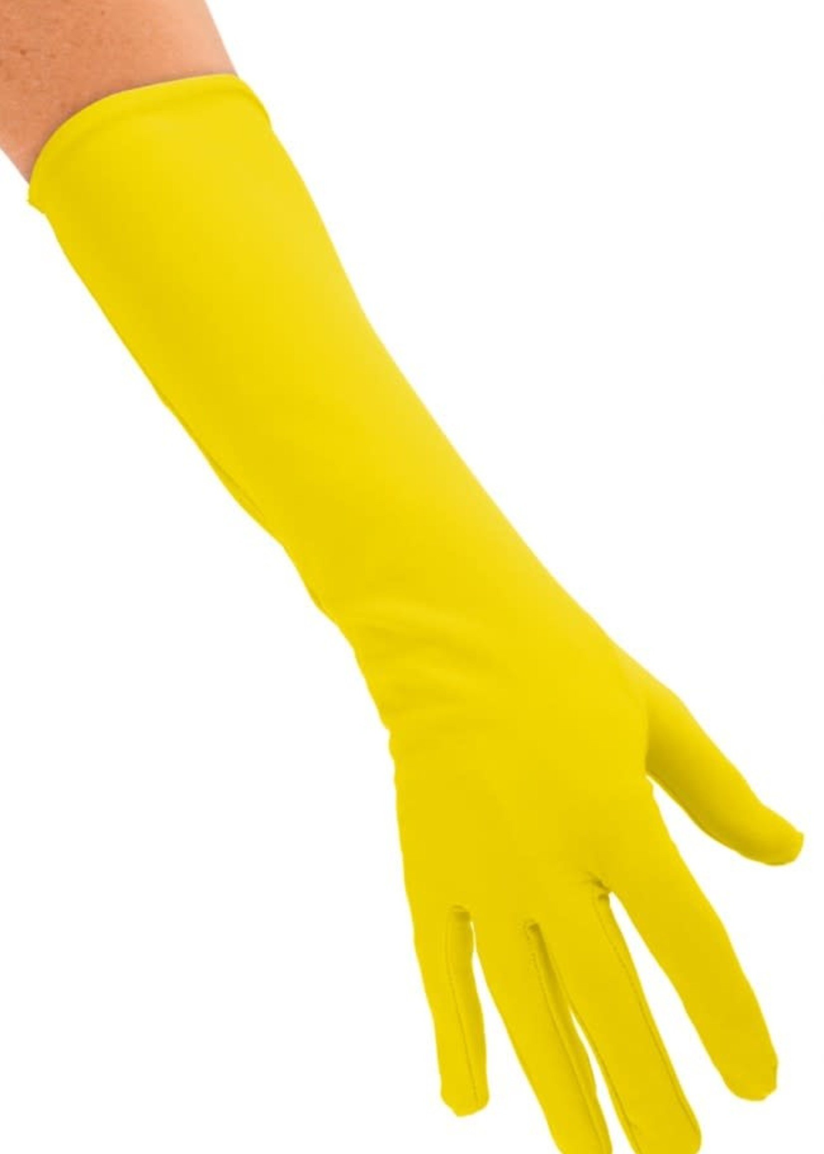 PartyXplosion Handschoenen lang geel
