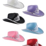 Bazaar Ple4 Cowboyhoed met kroon - Diverse kleuren