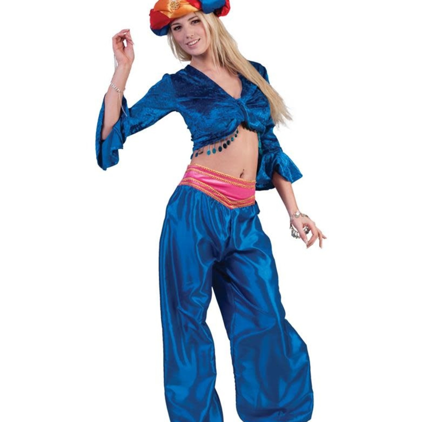 Bazaar Ple4 Jasmine Broek blauw - One Size