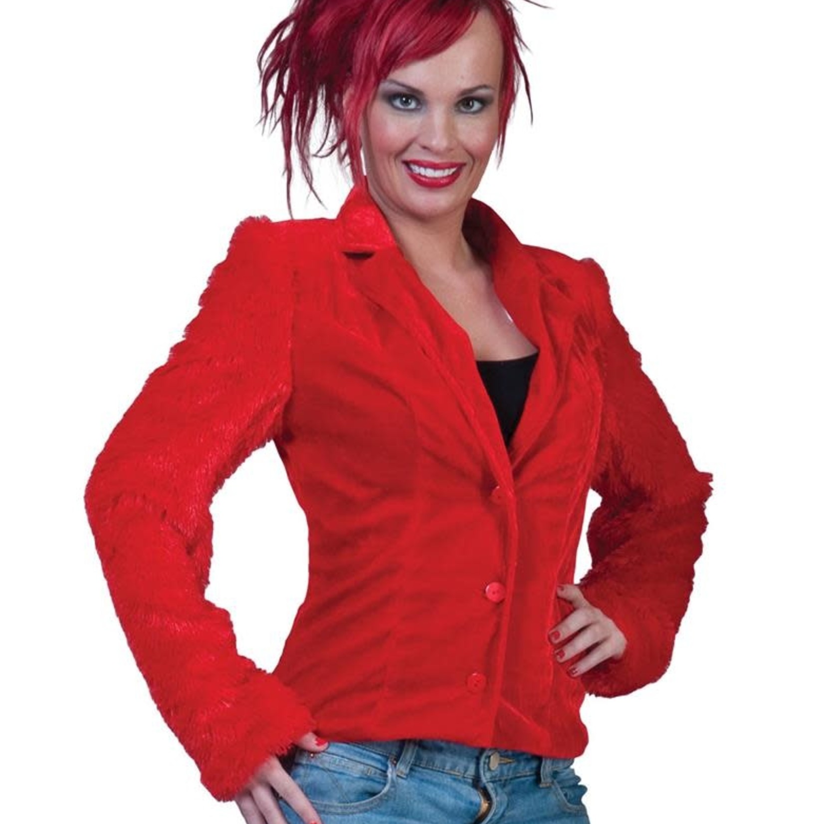 Bazaar Ple4 Jas Fuzzy Rood