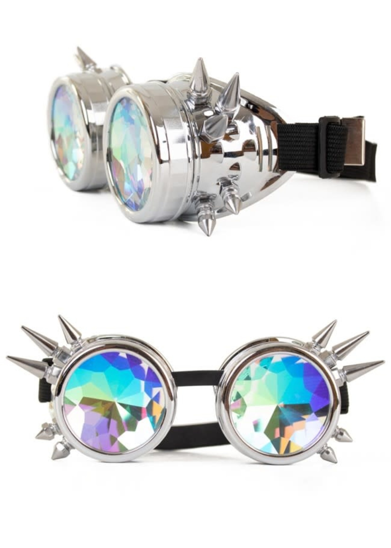 PartyXplosion Steampunkbril zilver