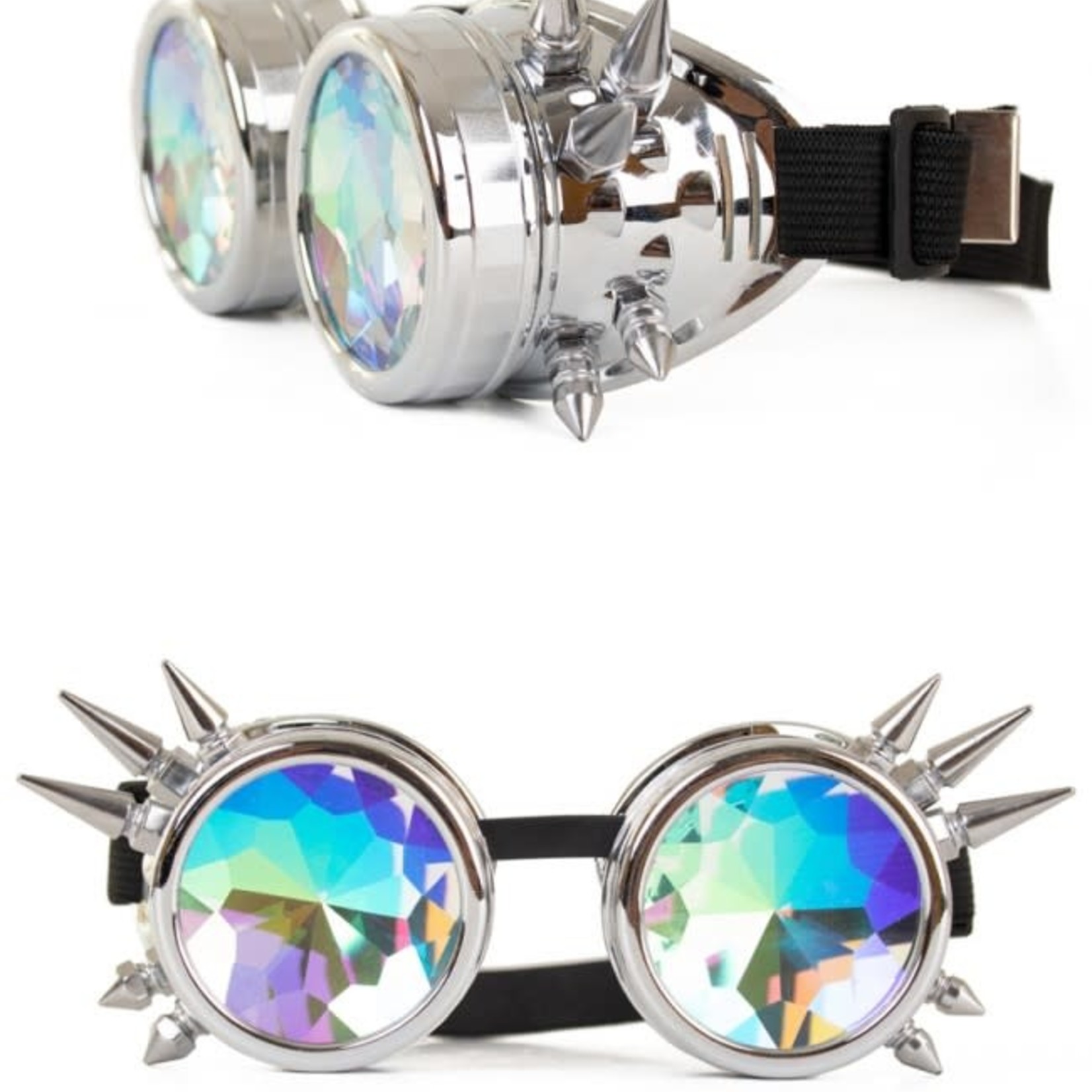 Bazaar Ple4 Steampunkbril zilver