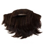 Bazaar Ple4 Dwergenbaard met snor - bruin