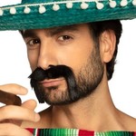 Bazaar Ple4 Mexicaanse snor - zwart