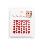 Opplak hartjes - mix rood