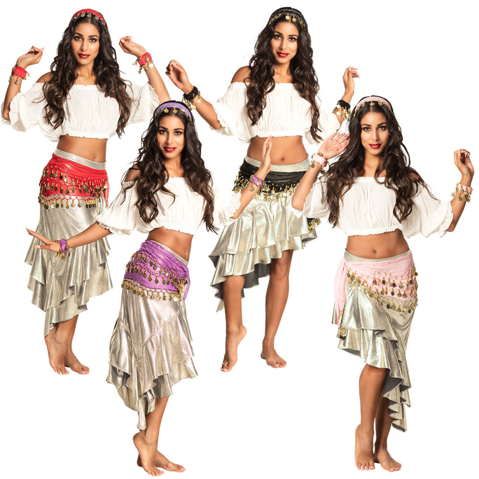 Set Belly Dance - Diverse kleuren