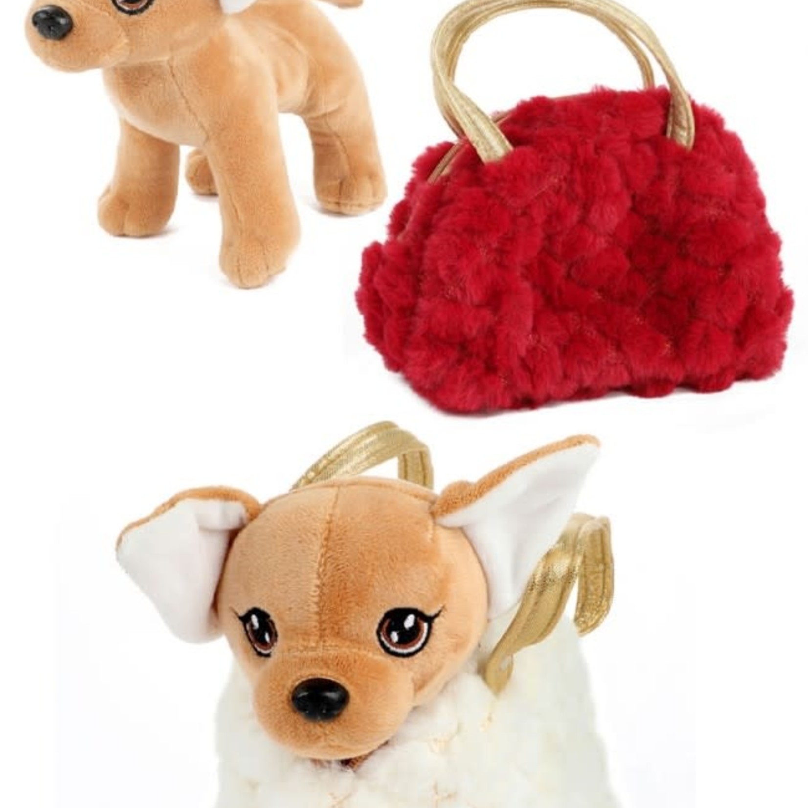 Tasje met pluche chihuahua